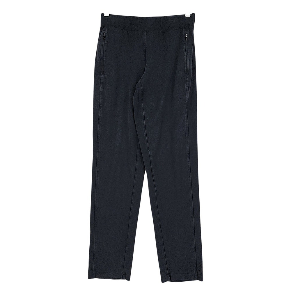T by Talbots Pants XS 26x30 Black Straight Leg Zip Pockets Stretch Performance